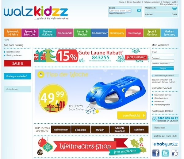 walzkidzz Online Shop Startseite