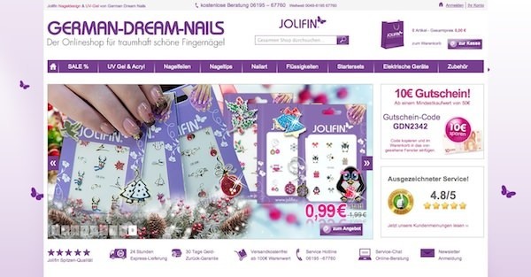 German Dream Nails Online Shop Startseite